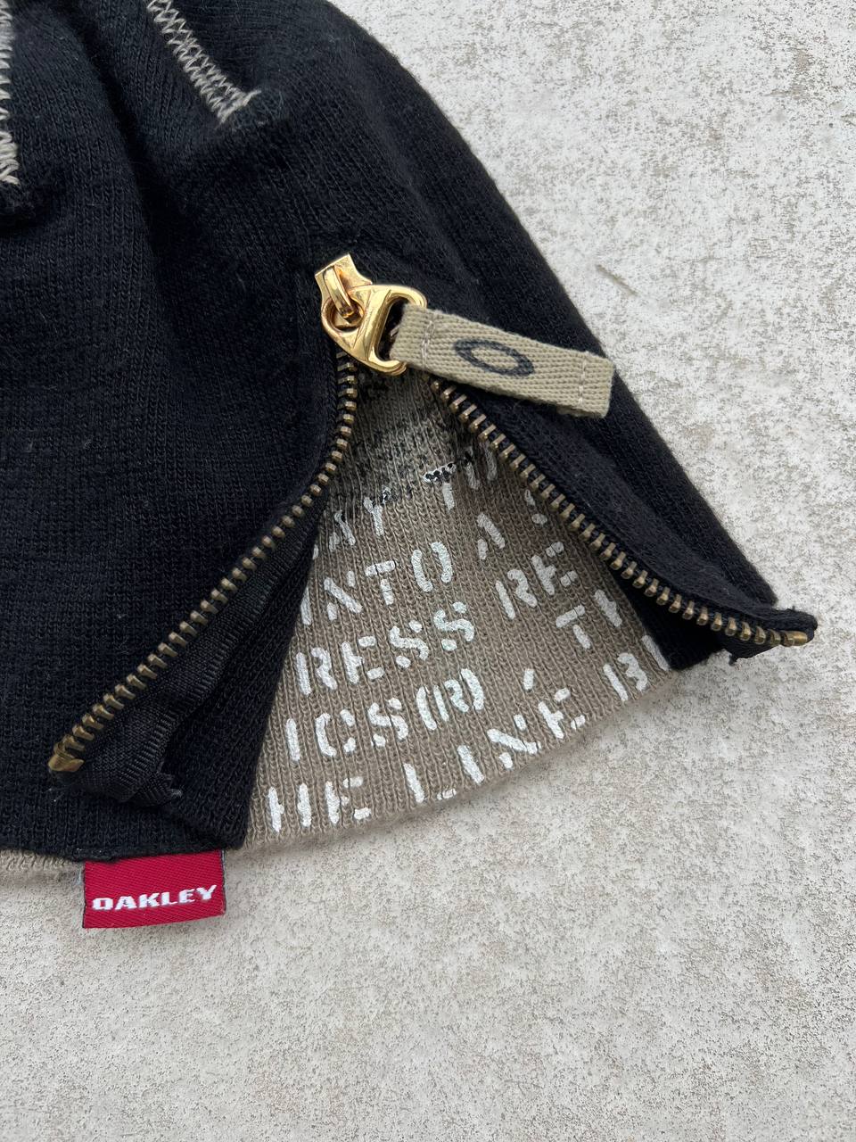00s Vintage Oakley Double Layer Beanie Hat