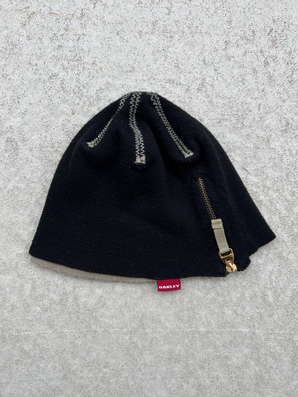 00s Vintage Oakley Double Layer Beanie Hat
