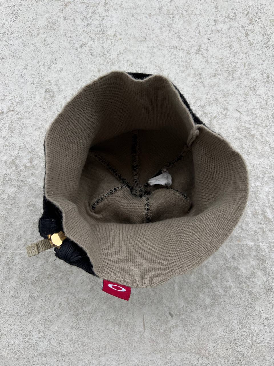 00s Vintage Oakley Double Layer Beanie Hat