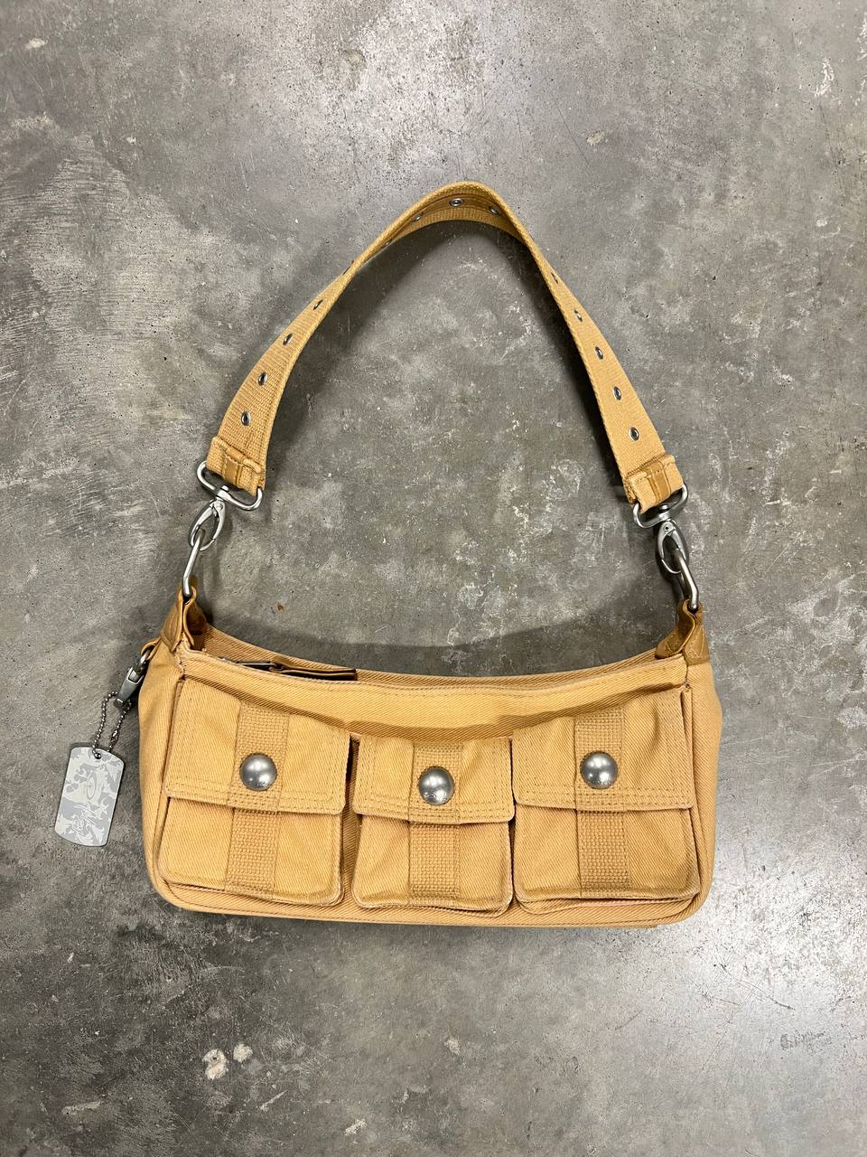00s Vintage Oakley Caramel Shoulder Hand Bag