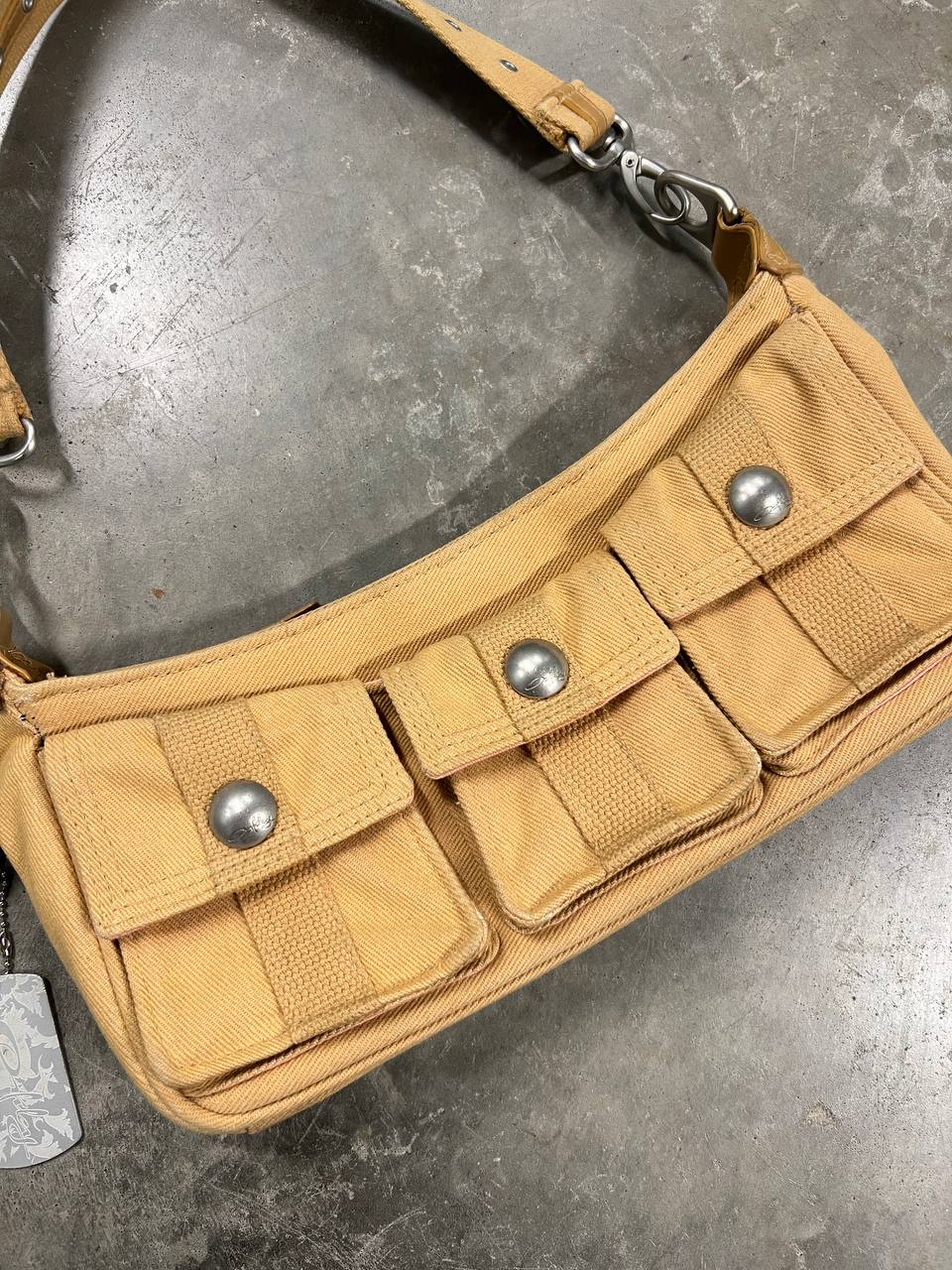 00s Vintage Oakley Caramel Shoulder Hand Bag