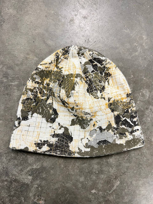 00s Vintage Oakley World Map Beanie Hat