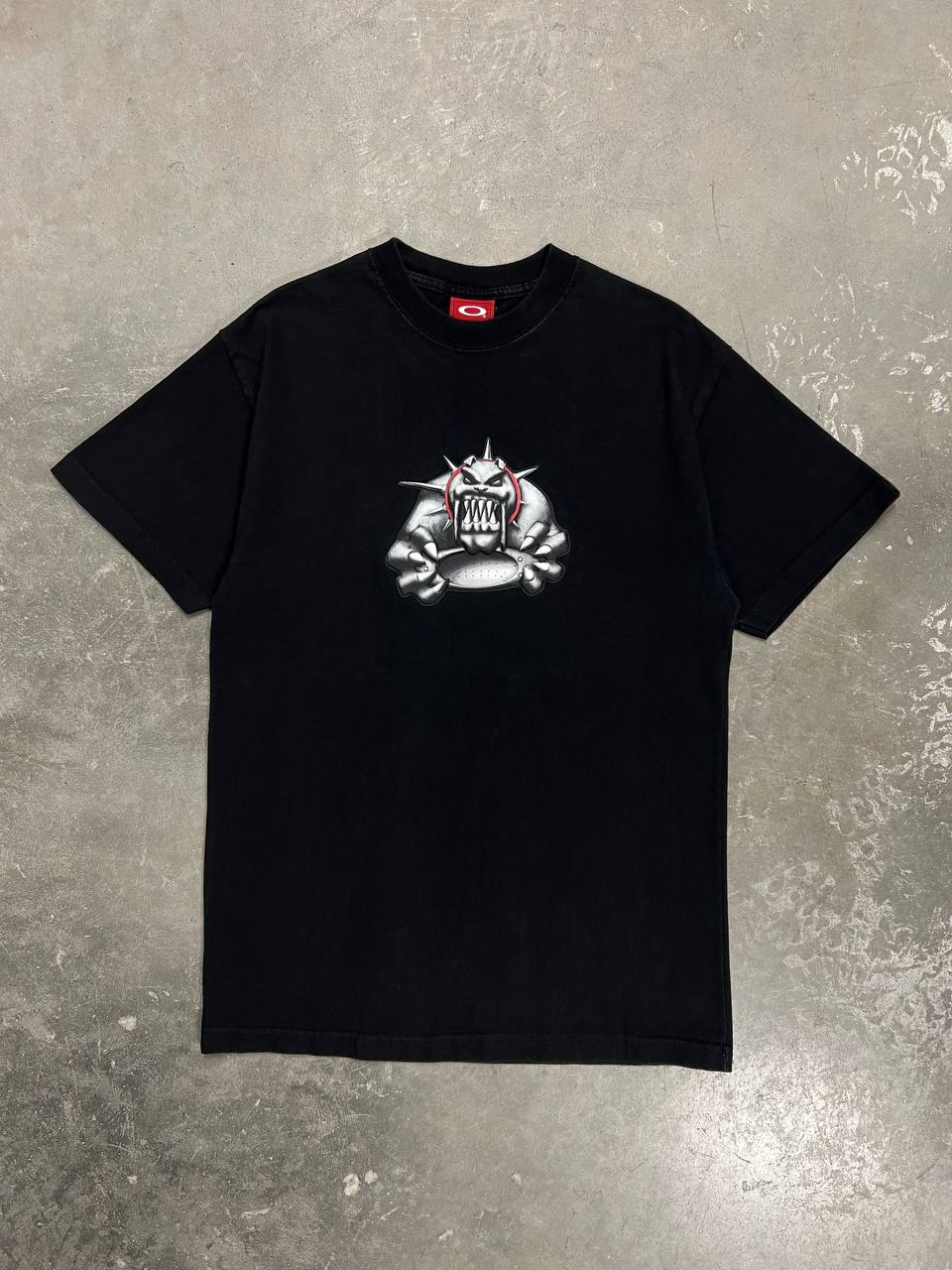 00s Vintage Oakley Monster Dog 3D Print T-Shirt