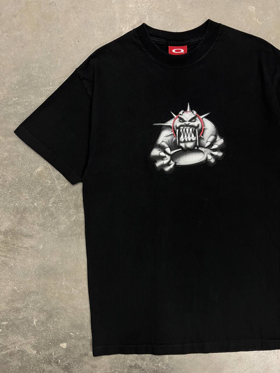 00s Vintage Oakley Monster Dog 3D Print T-Shirt