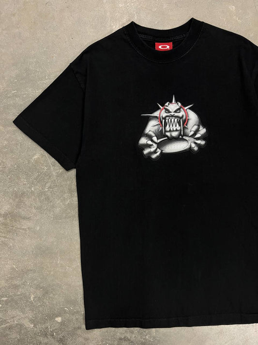 00s Vintage Oakley Monster Dog 3D Print T-Shirt