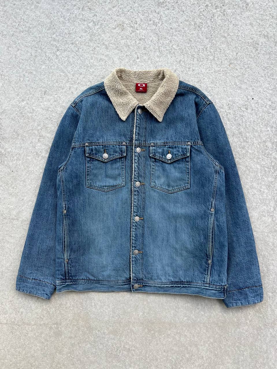 00s Vintage Oakley Denim Sherpa Jacket