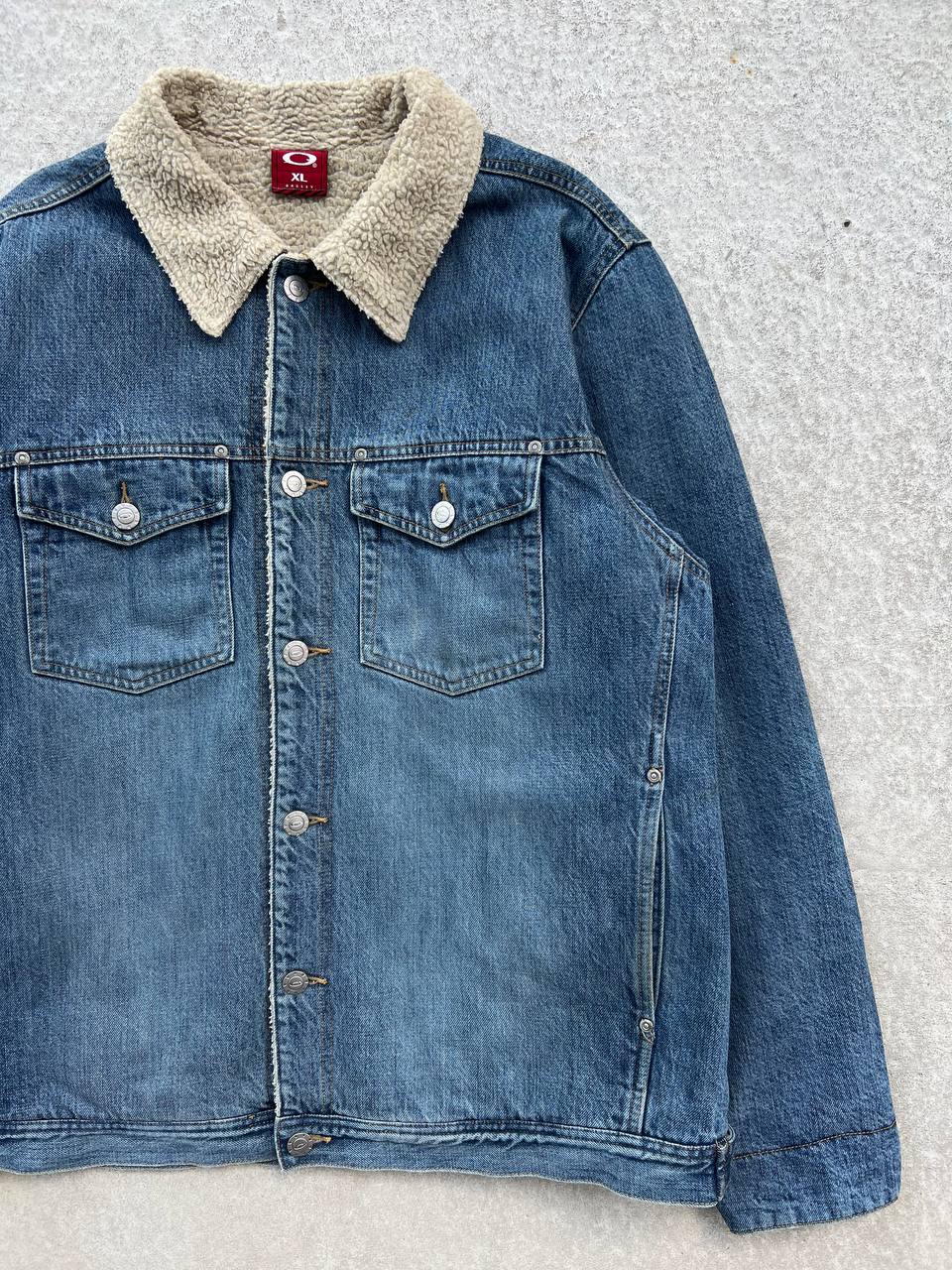 00s Vintage Oakley Denim Sherpa Jacket