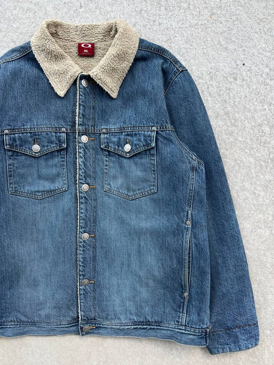 00s Vintage Oakley Denim Sherpa Jacket