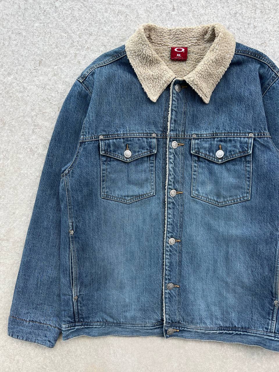 00s Vintage Oakley Denim Sherpa Jacket