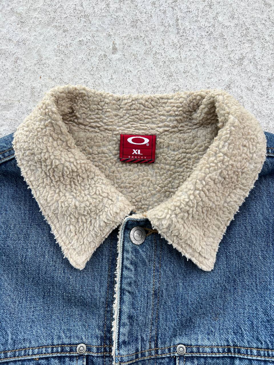 00s Vintage Oakley Denim Sherpa Jacket