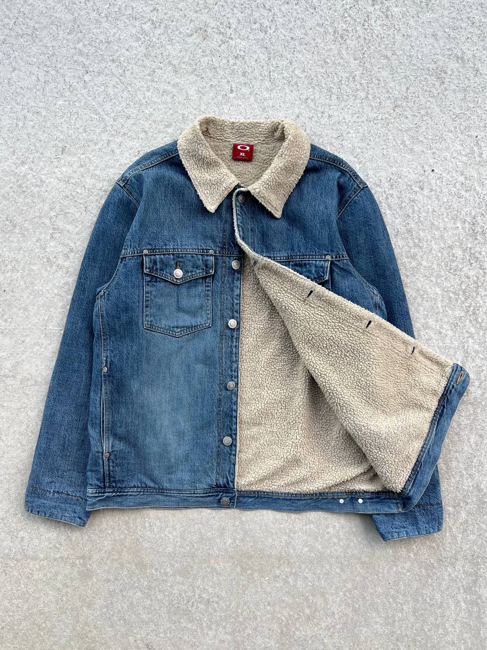 00s Vintage Oakley Denim Sherpa Jacket