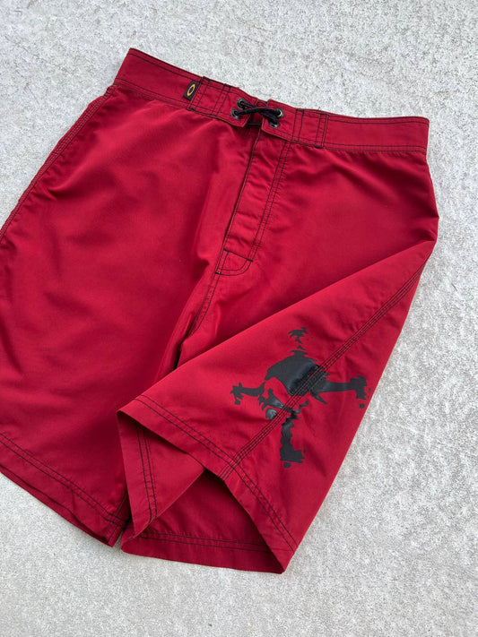 00s Vintage Oakley Software Skull Shorts