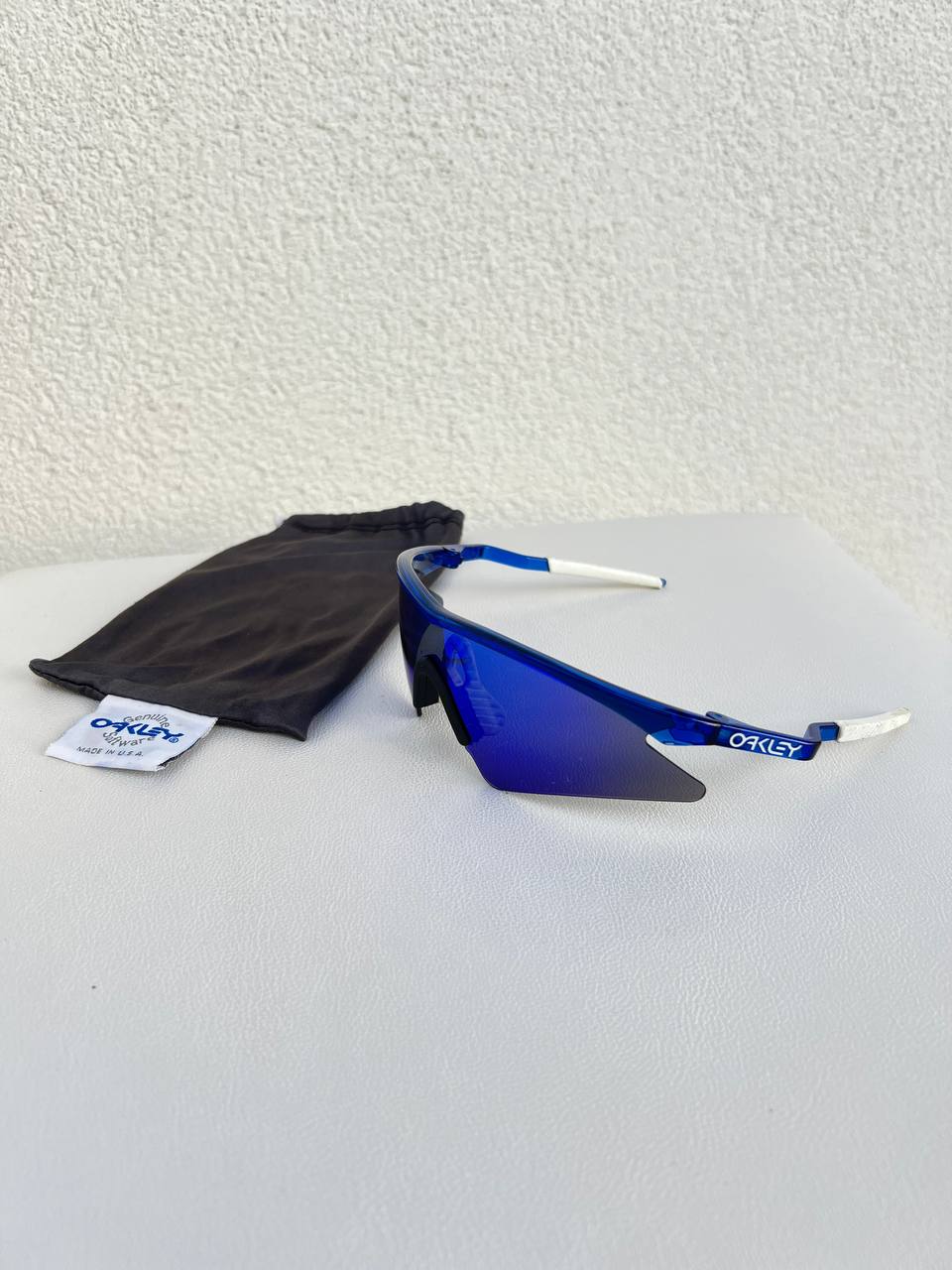 1993 Vintage Oakley M Frame Gen 1 Crystal Blue Sunglasses