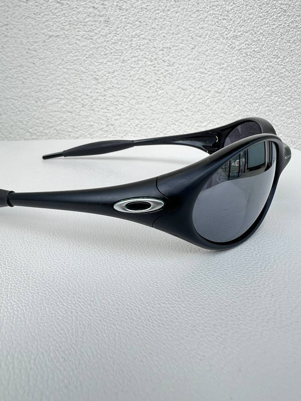 1999 Vintage Oakley New Eye Jacket Black Sunglasses