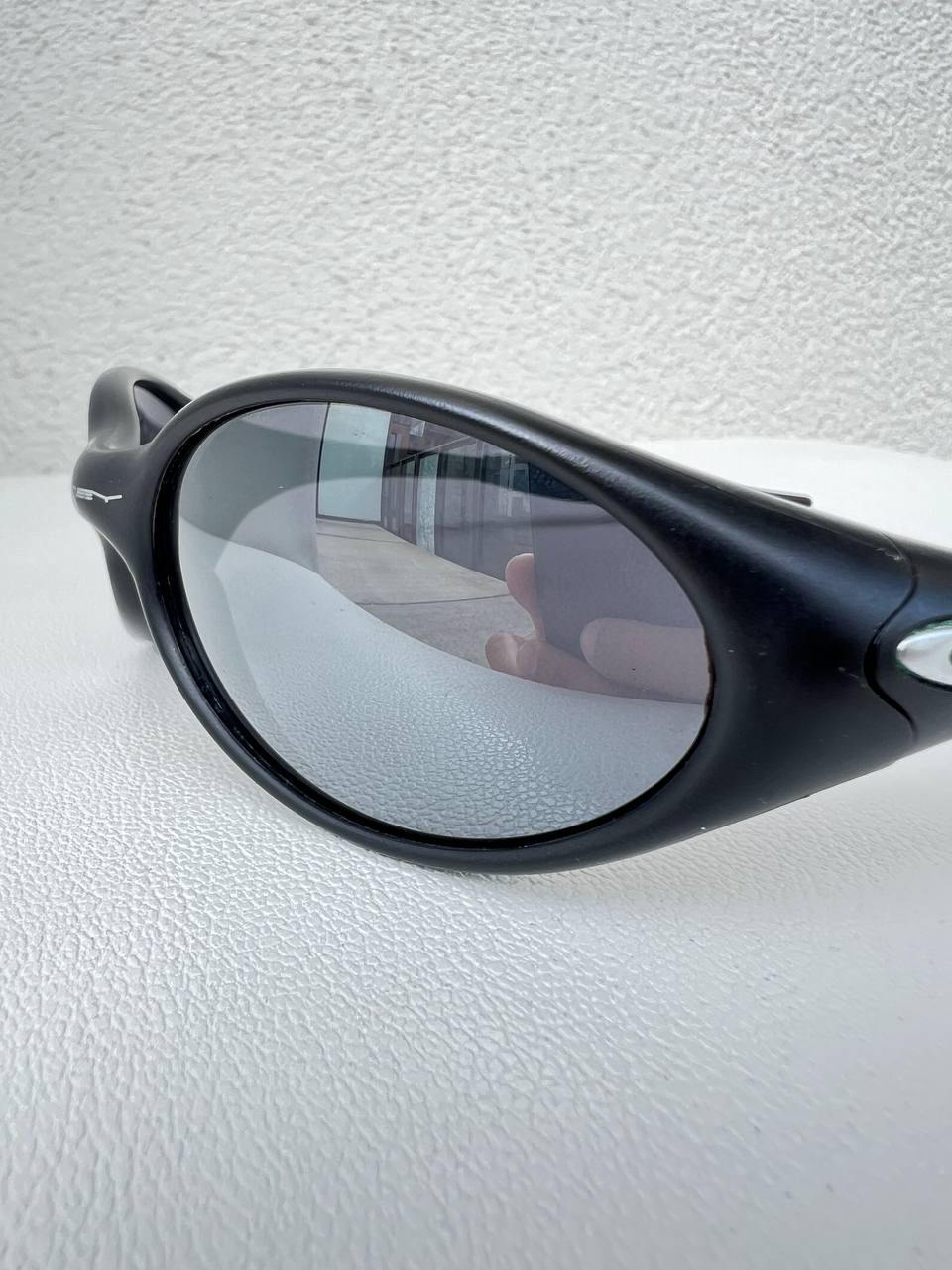 1999 Vintage Oakley New Eye Jacket Black Sunglasses