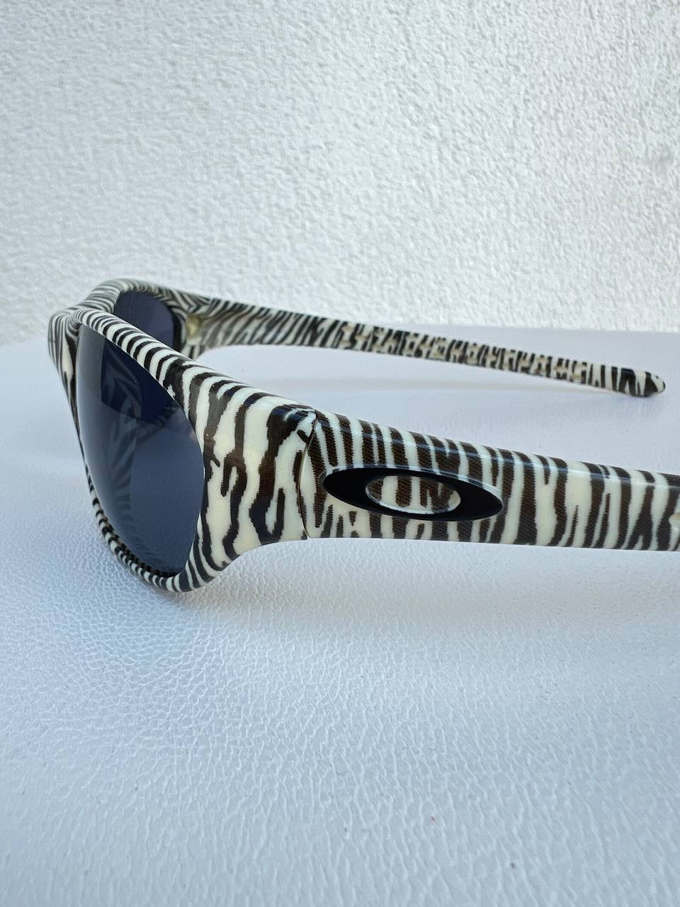 1997 Vintage Oakley Fives White Tiger / Black Iridium Sunglasses