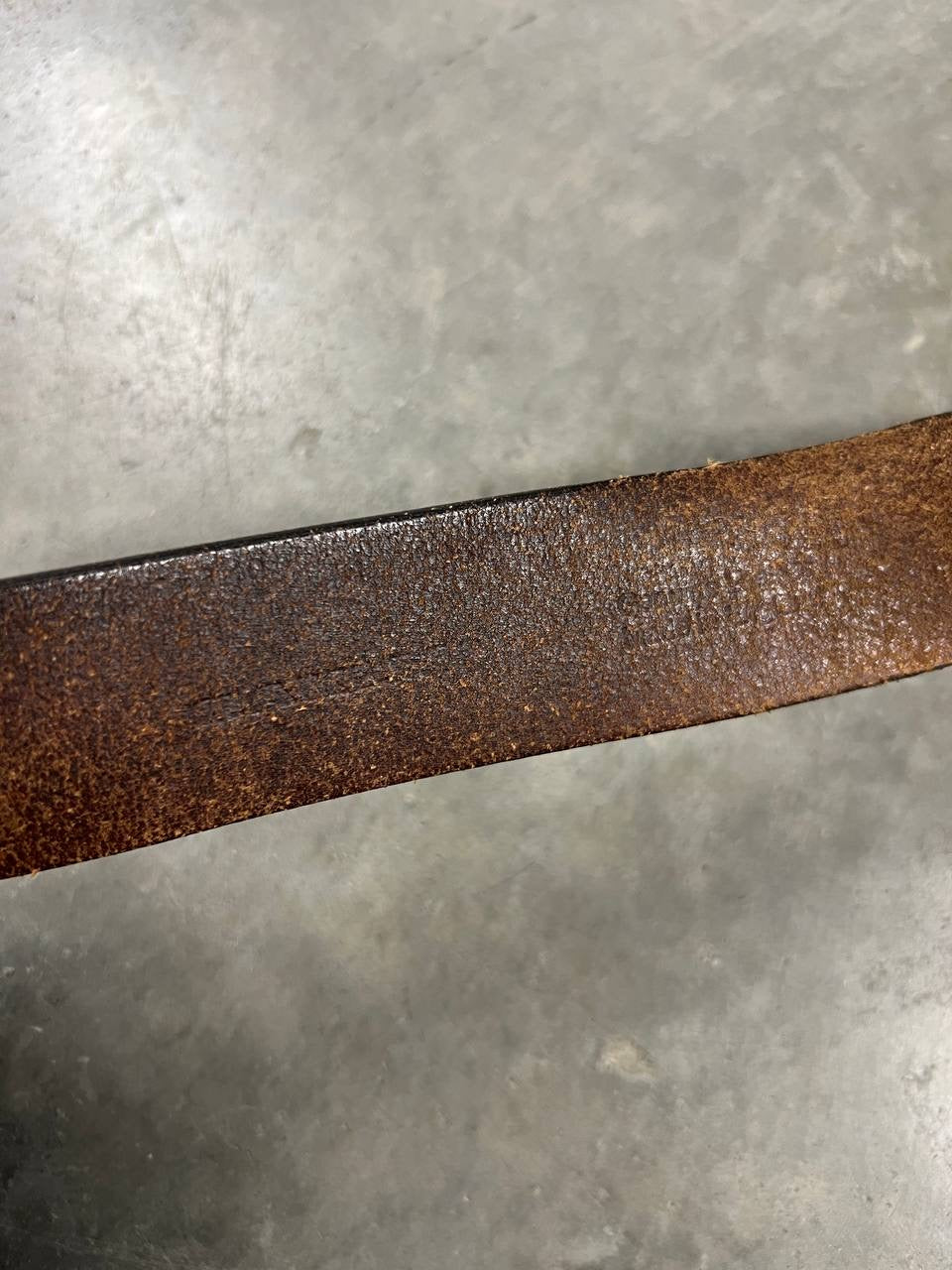 2005 Vintage Oakley Plate Leather Belt