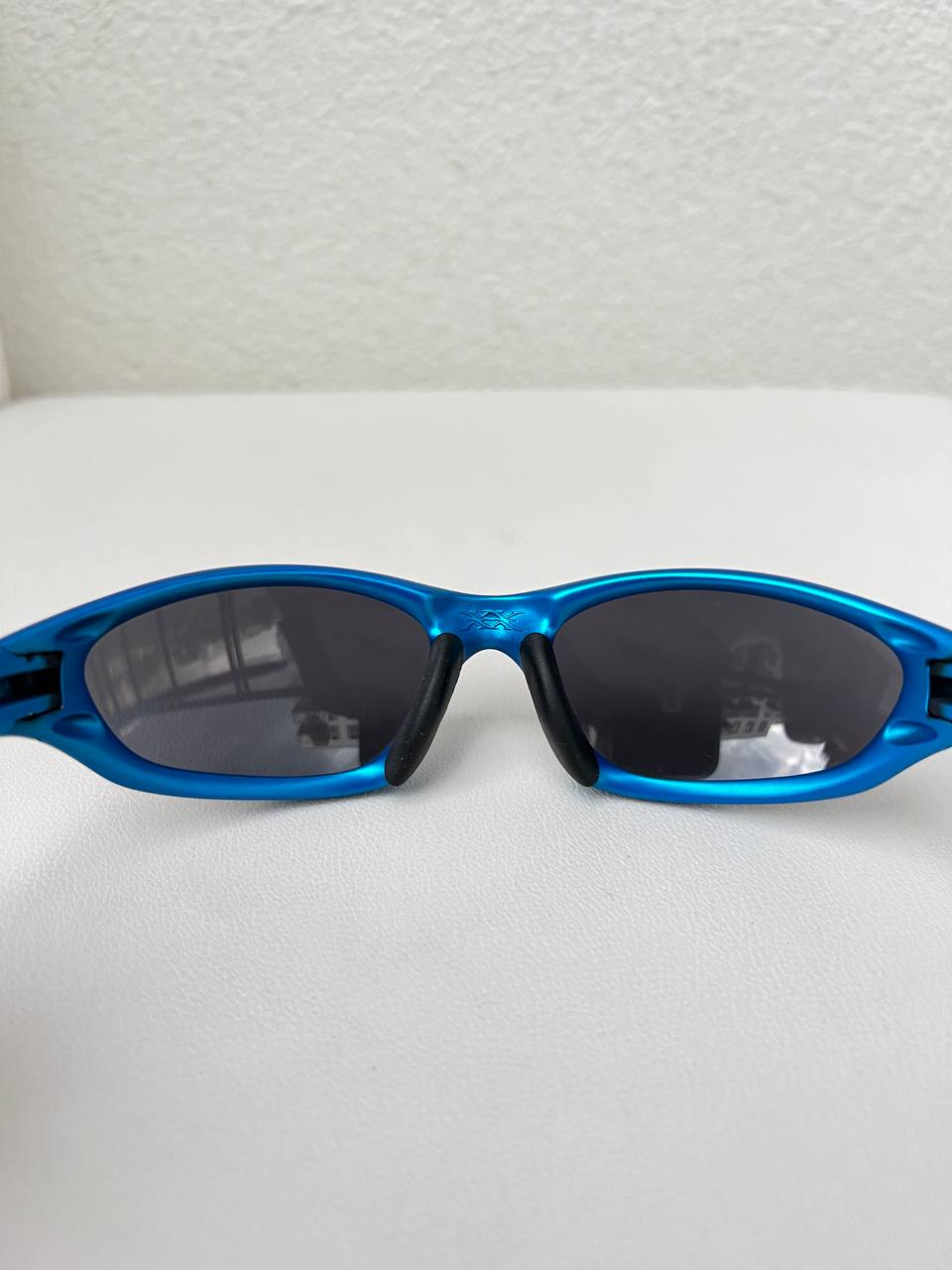 2000 Vintage Oakley XX Twenty Electric Blue Sunglasses