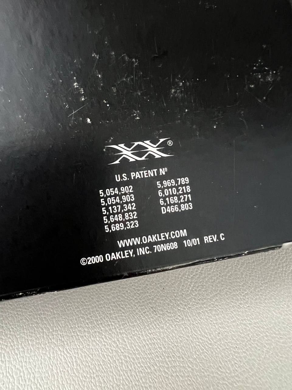 2000 Vintage Oakley XX Twenty Electric Blue Sunglasses
