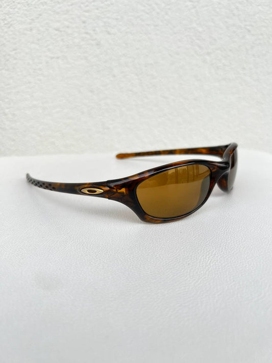 2001 Vintage Oakley Five 2.0 Brown Tortoise Gold Iridium Sunglasses