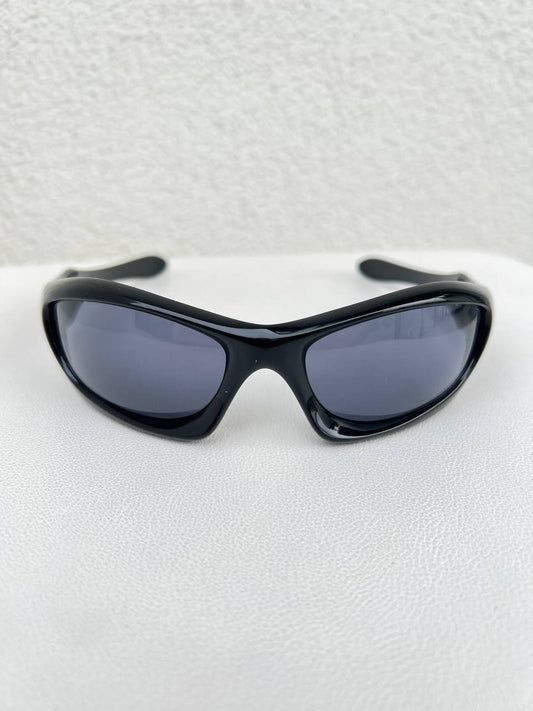 2003 Vintage Oakley Monster Dog Polished Black Sunglasses