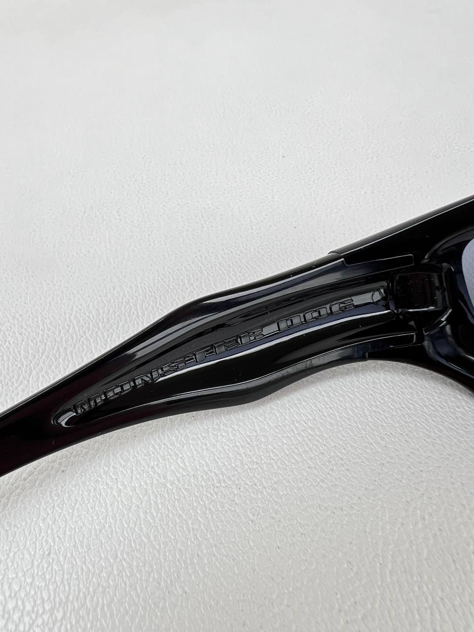 2003 Vintage Oakley Monster Dog Polished Black Sunglasses