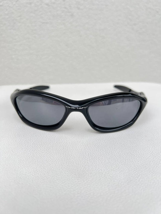 2004 Vintage Oakley Unknown Polished Black / Black Iridium Sunglasses