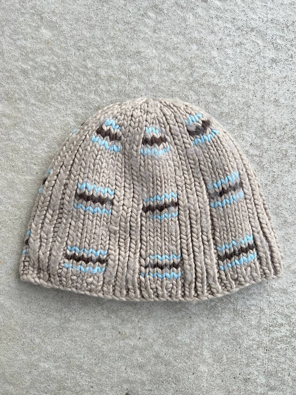 2006 Vintage Salomon Knit Hat Beige