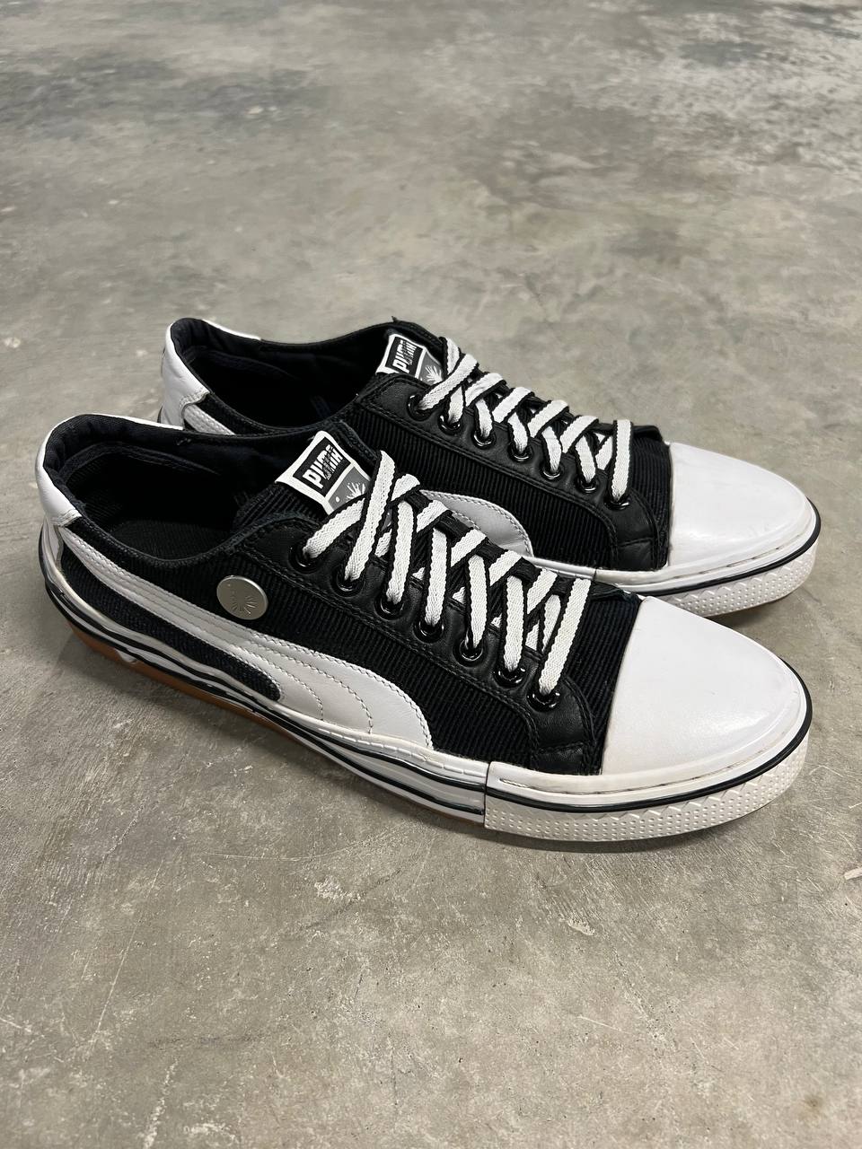 2009 Vintage Puma Mihara Yasuhiro MY-41 Black Corduroy Sneakers Shoes