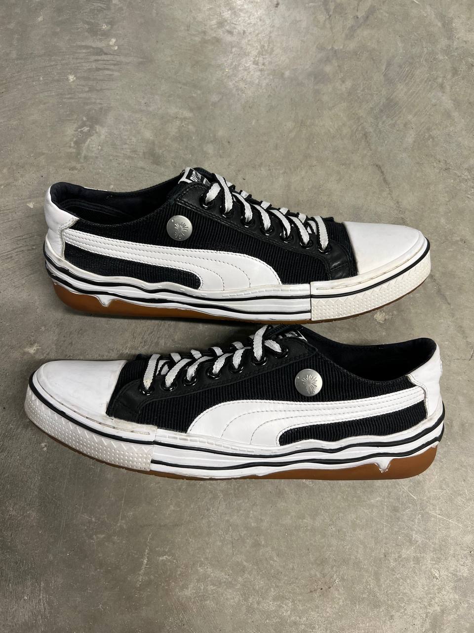 2009 Vintage Puma Mihara Yasuhiro MY-41 Black Corduroy Sneakers Shoes