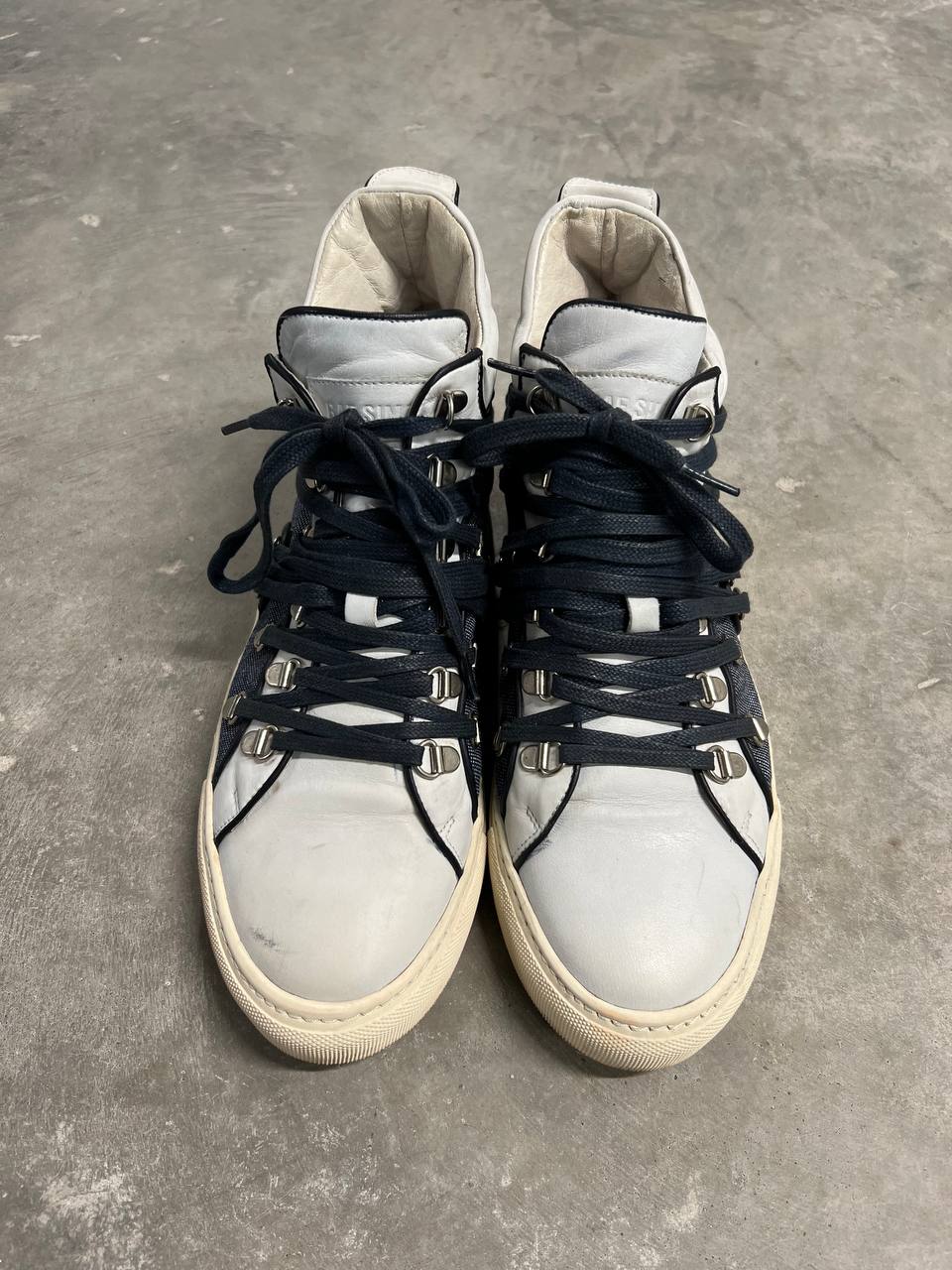 2010 Raf Simons Multilace Sneakers High Top Shoes
