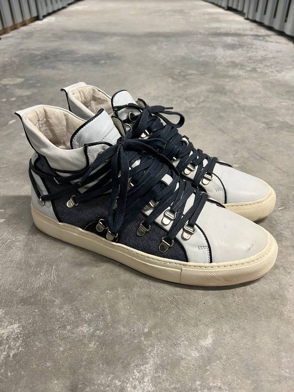 2010 Raf Simons Multilace Sneakers High Top Shoes