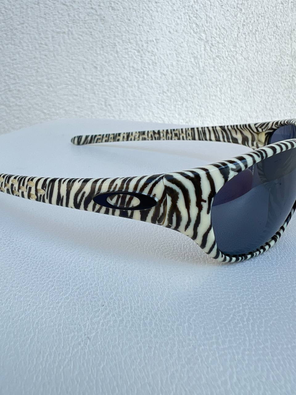 1997 Vintage Oakley Fives White Tiger / Black Iridium Sunglasses