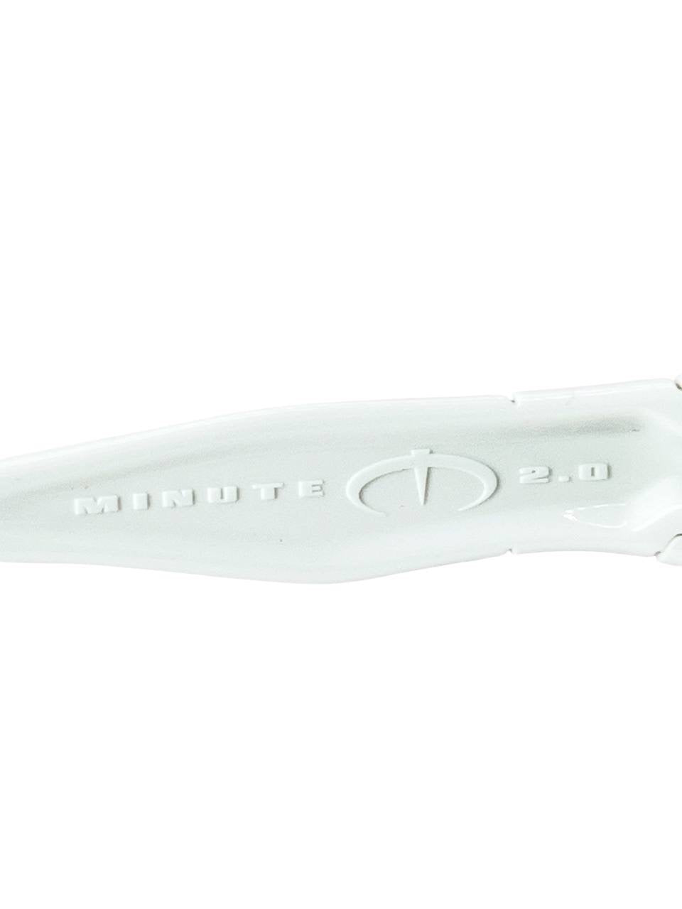 2007 Vintage Oakley Minute 2.0 Polished White / G30 Sunglasses