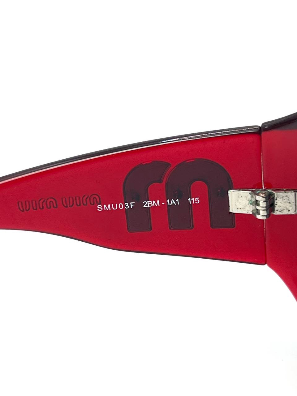 00s Vintage Miu Miu Oversized Mask Sunglasses