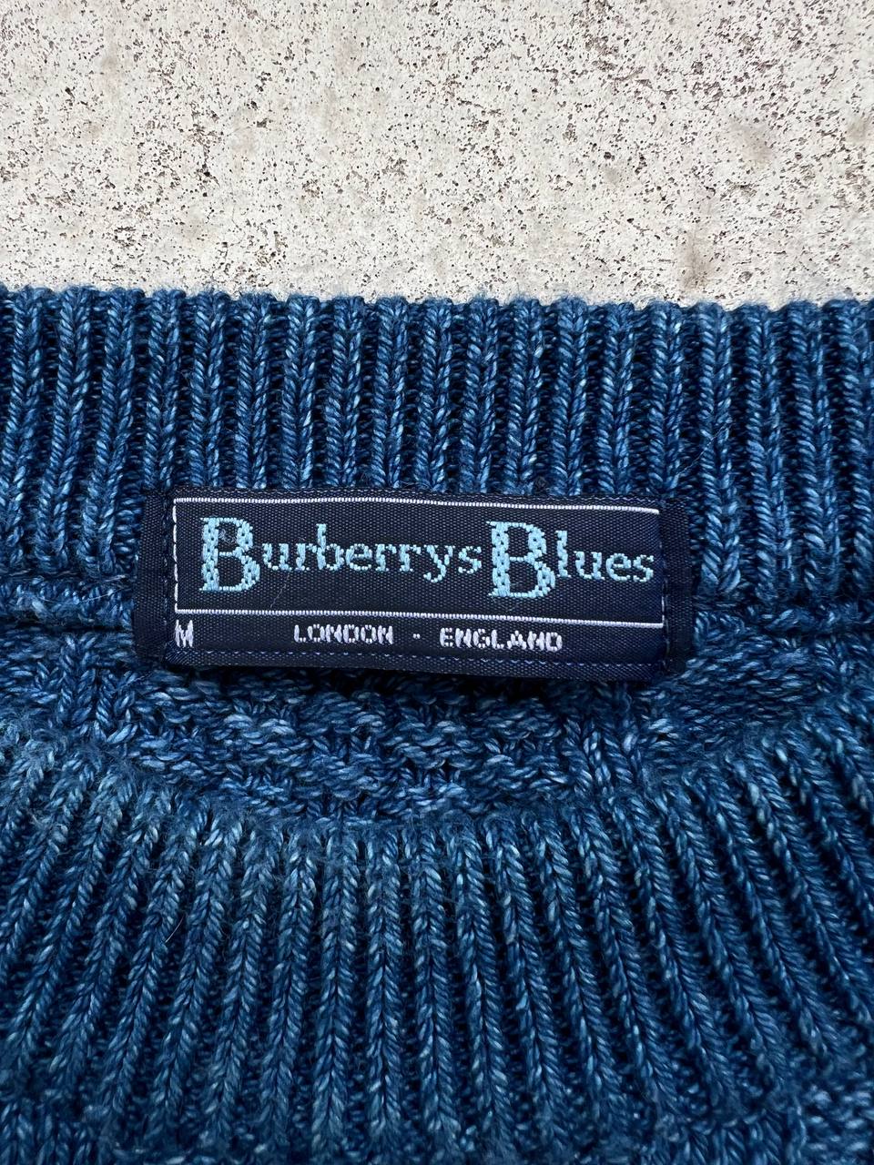 90s Vintage Burberrys Cable Knit Sweater