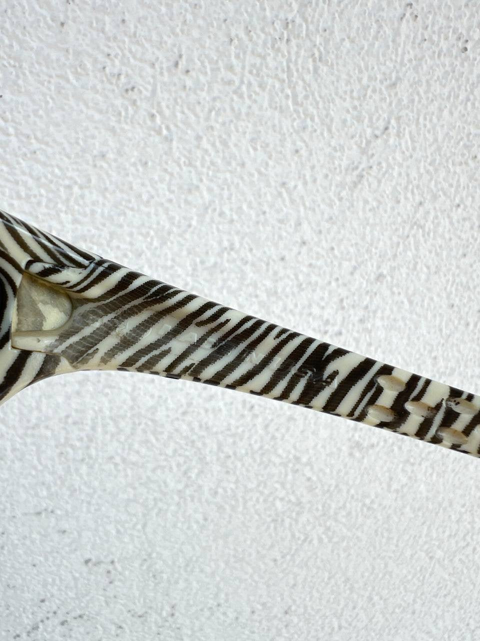 1997 Vintage Oakley Fives White Tiger / Black Iridium Sunglasses