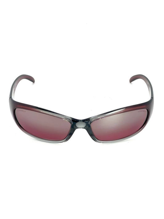 00s Vintage Chanel 6004 Cherry / Silver Gradient Rhinestones Sunglasses