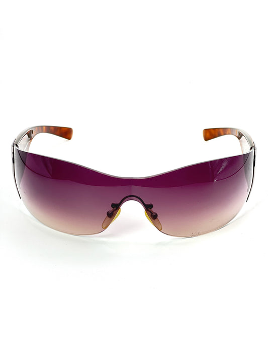 00s Vintage Prada Flame Mask Sunglasses