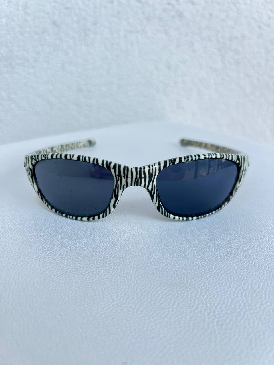 1997 Vintage Oakley Fives White Tiger / Black Iridium Sunglasses