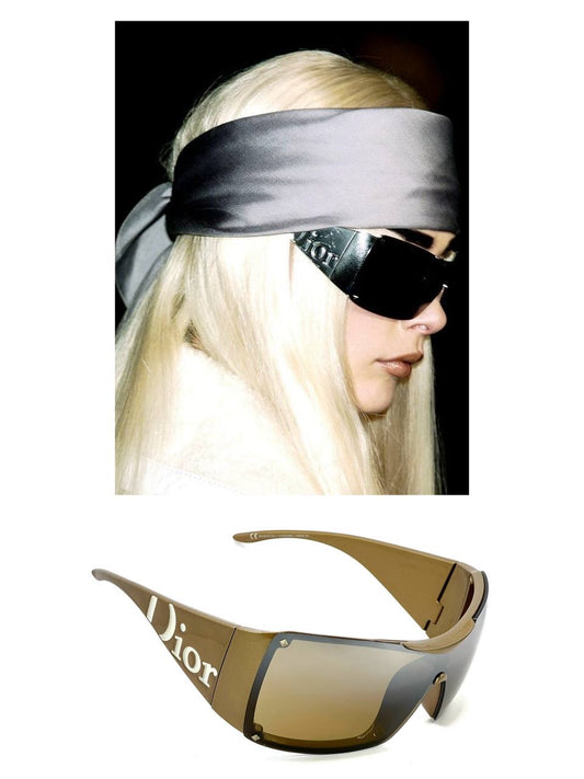 2006 Vintage Dior Overshine 2 Gold Sunglasses