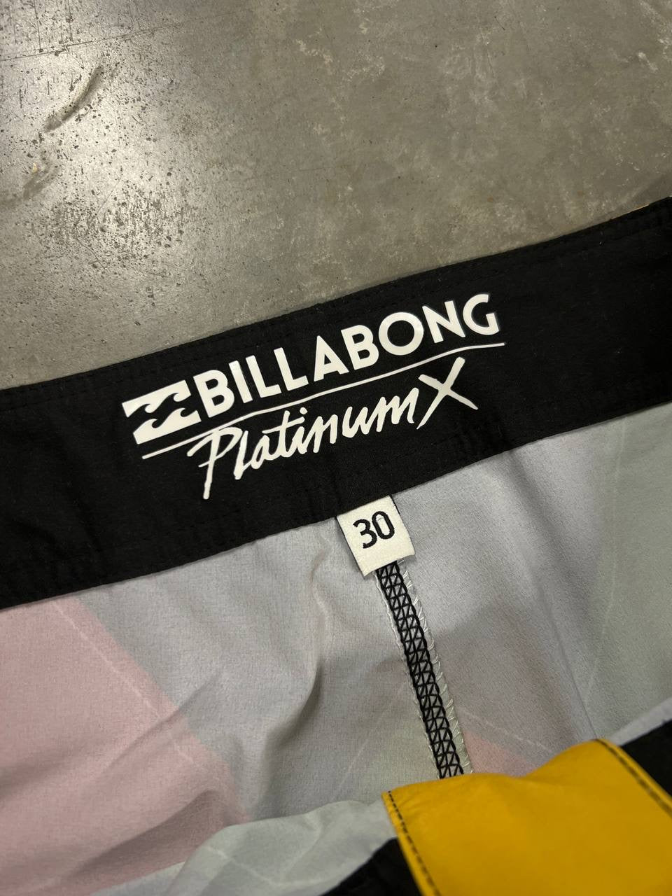 Billabong Andy Irons Diamond Checker Rasta Board Shorts Platinum X
