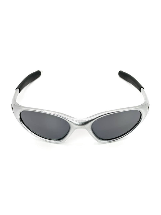 1999 Vintage Oakley Minute Polished Aluminium / Black Iridium Sunglasses