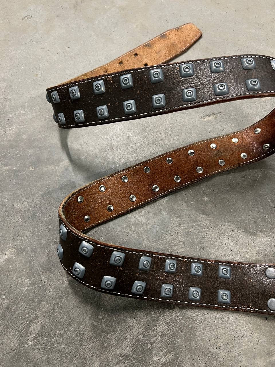 00s Vintage Oakley Leather Belt