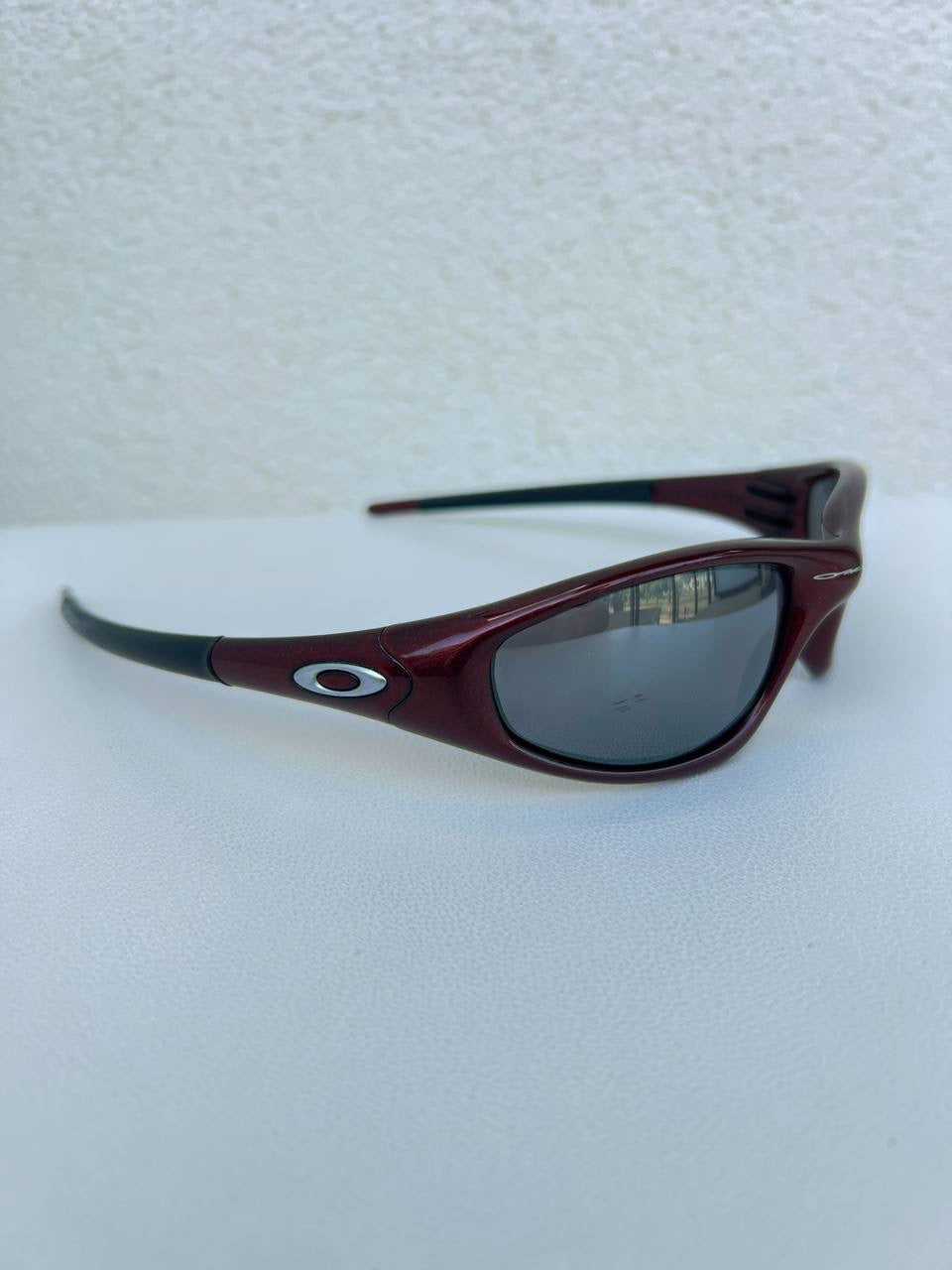 1999 Vintage Oakley Straight Jacket Redline / Black Iridium Sunglasses