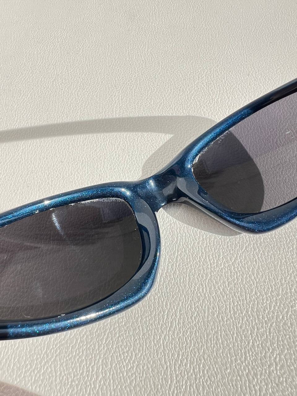 1999 Vintage Oakley Straight Jacket Blue Black Iridium Sunglasses