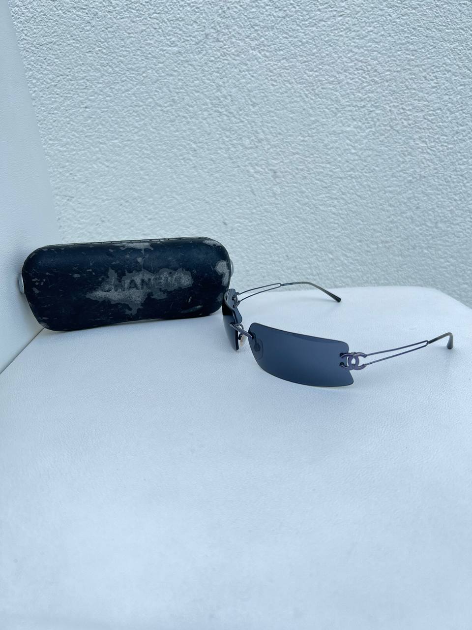 Iconic Vintage Chanel Rimless Sunglasses CC 4051