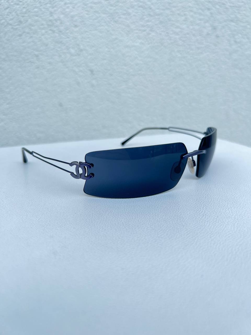 Iconic Vintage Chanel Rimless Sunglasses CC 4051