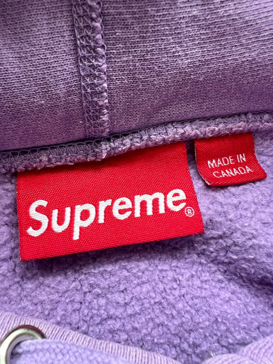 SS17 Supreme Dusty Lavender Multicolor Classic Logo Hoodie