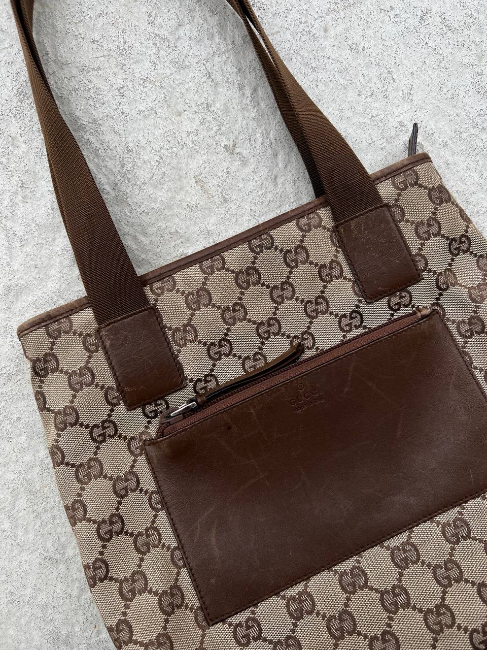 Gucci Pattern Canvas Shoulder Hand Bag